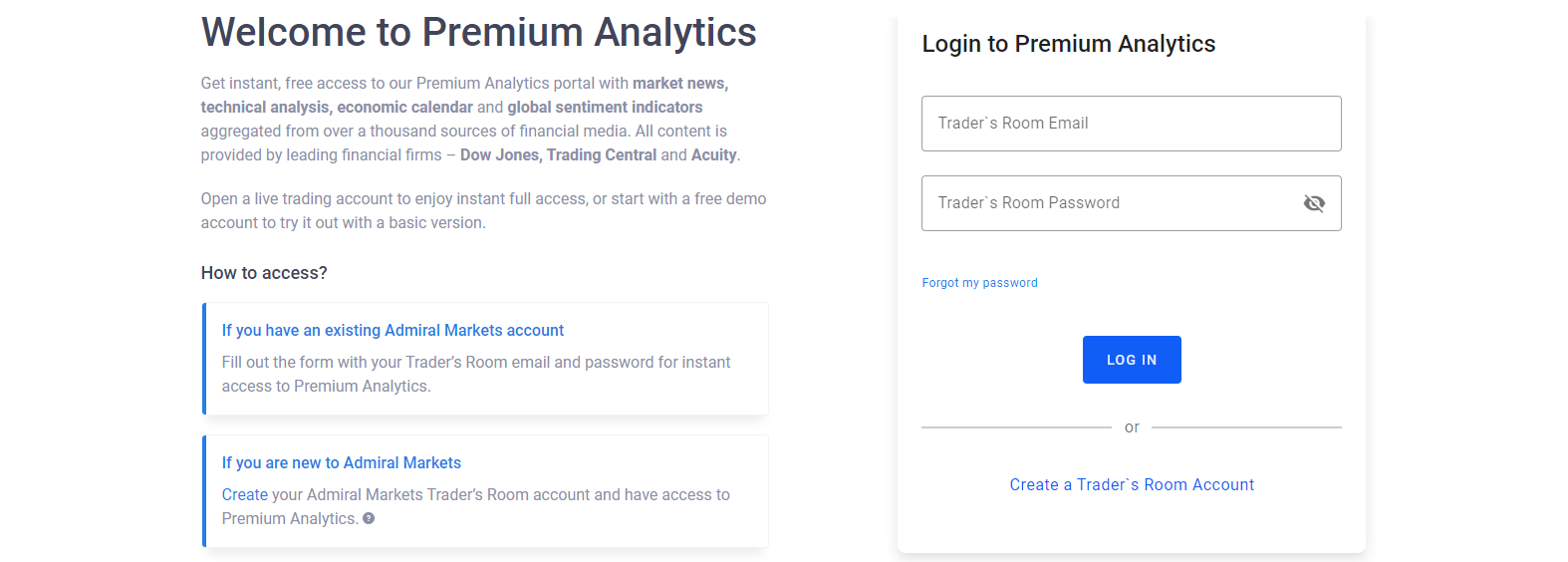 Admiral Markets premium analytics sign up Admiral Markets premium analytics sign up